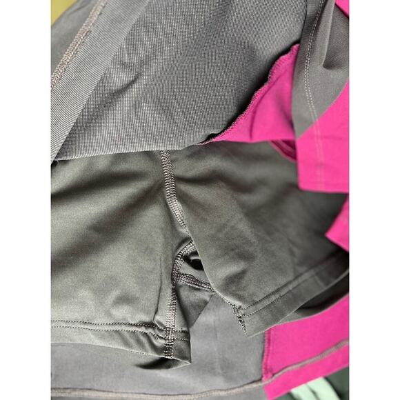 Adidas Colorblock Skirt Skort Noble Purple Magenta Pink Size Medium Stretch Golf - Picture 3 of 7
